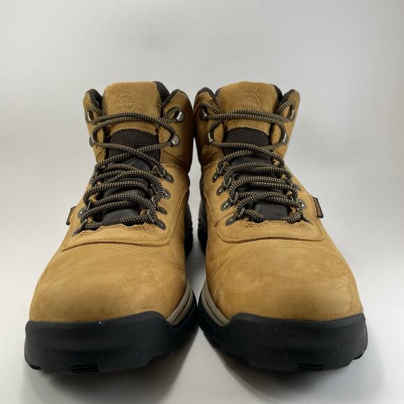 Timberland White Ledge Waterproof Mid Mens Size 12 Wheat Nubuck Leather Boots main image 9
